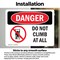 Signmission Do Not Climb At All, 7 in W x Rectangle, Vinyl Decal OS-2PACK-DS-D-57-L-2102 - alternate 5